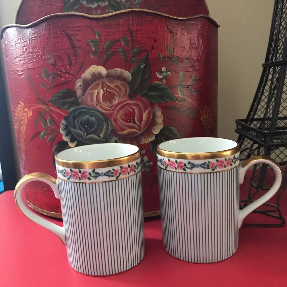 DIOR ROSE By Christian Dior Fine China Set Of CUPS
